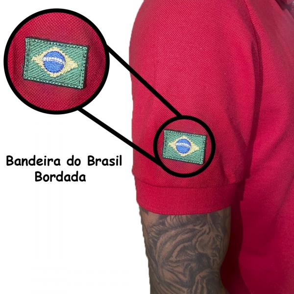 Camiseta Polo Acabamento Premium Com Bordado Bp - Unissex