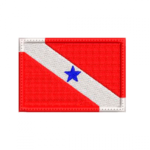 Patch Bordado Bandeira Estados - 7 Cm por 5 Cm