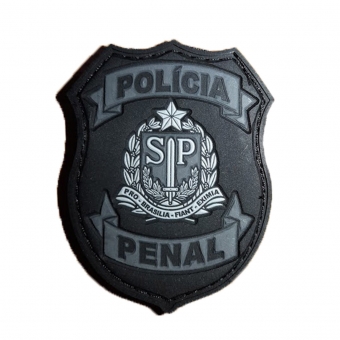 Patch Emborrachado Brasão Polícia Penal Estado de São Paulo