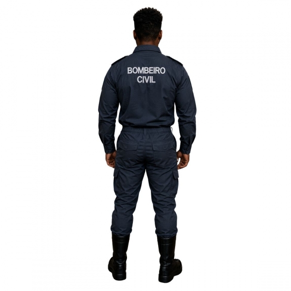 Farda / Uniforme Bombeiro Civil Manga Longa Padrão Eventos