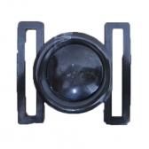 Fivela Tática Preta em Metal Lisa Para Cinturão Tático