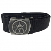 Cinto Social Fino Em Nylon - Caveira / Bope