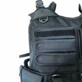 Colete Tático Swat Com Porta Camelback Resistente - Preto