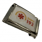 Fivela Resinada P/ Cinto Fino Social - SAMU 192