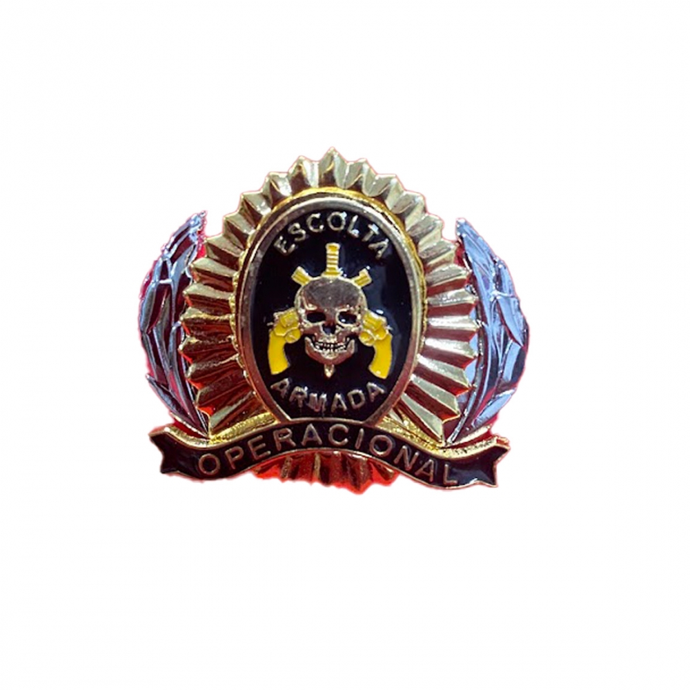 Distintivo de Boina em latão para Escolta Armada