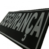 Patch Emborrachado SEGURANÇA para Costas de Colete Tático