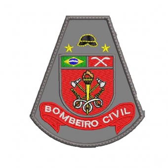 Patch Bordado Brasão Bombeiro Civil - PERA