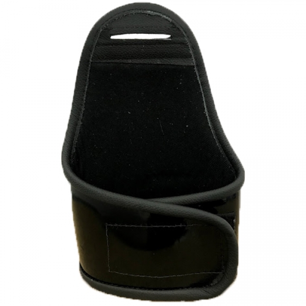 Braçal Em Couro Preto Fechamento Em Velcro com Letras