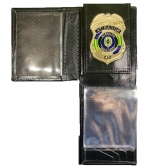 Carteira em Couro Legítimo com Brasão em Metal CAC