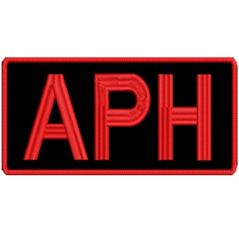 Patch Bordado para Costas de Colete 25 Cm por 10 CM - APH