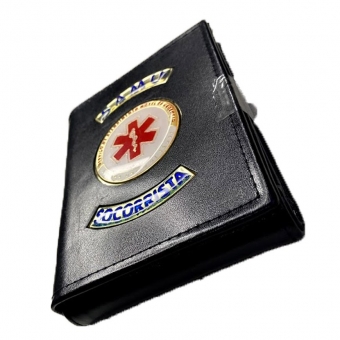 Carteira em Couro Legítimo com Emblema SAMU 192