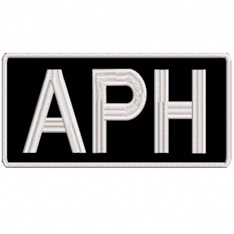 Patch Bordado para Costas de Colete 25 Cm por 10 CM - APH