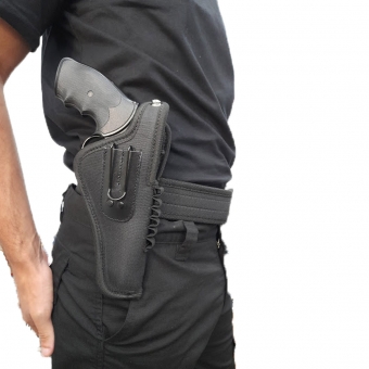 Coldre Saque Rápido Para Revólver Calibre 38 4´´  Em Nylon