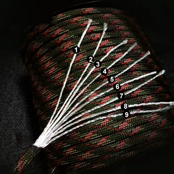 Paracord Militar 550 - 10m 250kg 7 Filamentos Cordim Corda