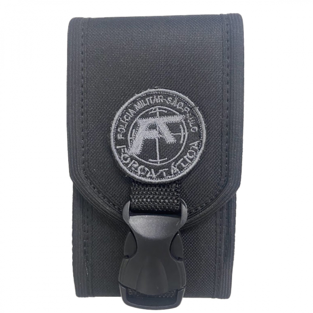 Porta Celular Tático Militar em Nylon-Bordado Força Tática