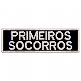 Patch Bordado Bornal Tático 16 Cm X 5 Cm- PRIMEIROS SOCORROS