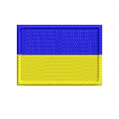 Patch Bordado Bandeira Países - 7 Cm por 5 Cm