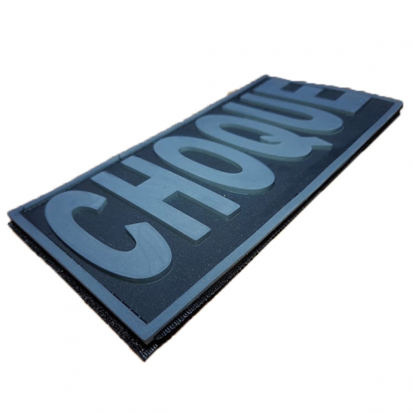 Patch Emborrachado CHOQUE para Costas de Colete Tático