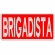 Patch Bordado P/ Costa de Colete 25 Cm por 10 Cm  BRIGADISTA