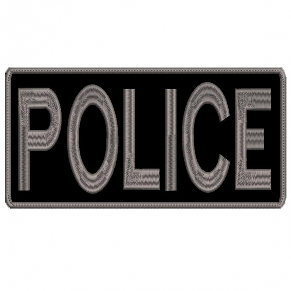 Patch Bordado Para Costas de Colete 20 Cm por 10 Cm - POLICE