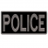 Patch Bordado Para Costas de Colete 20 Cm por 10 Cm - POLICE