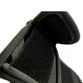 Braçal Em Couro Preto Fechamento Em Velcro com Letras