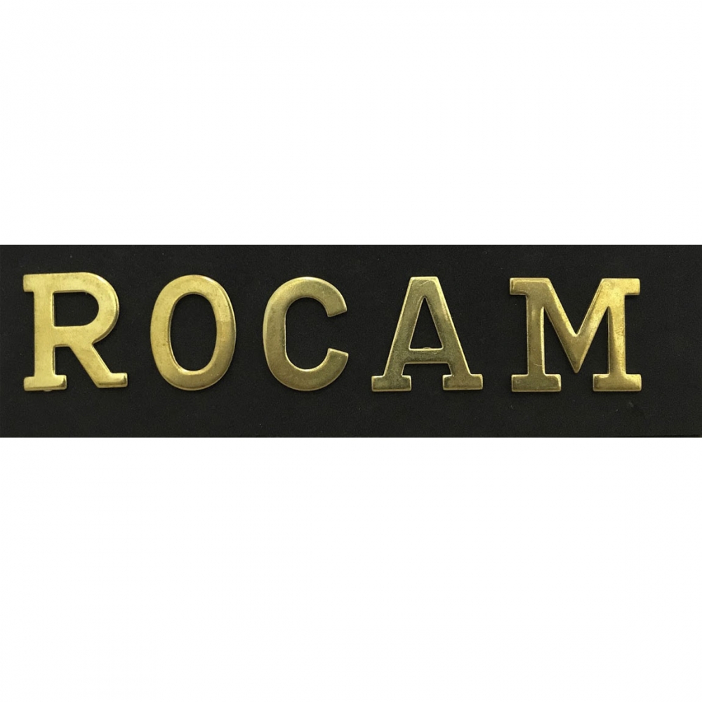 Conjunto de Letras para Braçal em Latão Polido 3 CM - ROCAM