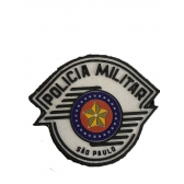 Patch Emborrachado Brasão PMESP - Com Velcro