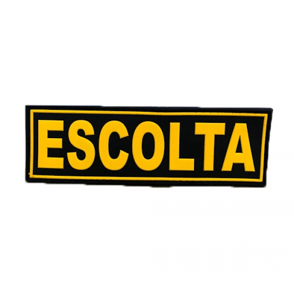 Patch Emborrachado para Bornal Tático ESCOLTA - Com Velcro