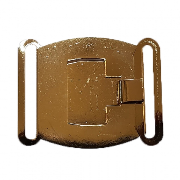 Fivela Tática Quadrada em Metal - Estampa GM