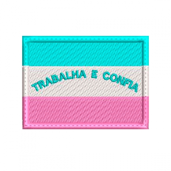 Patch Bordado Bandeira Estados - 7 Cm por 5 Cm