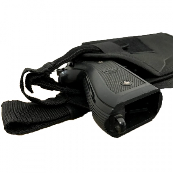 Coldre Tático De Perna Em Nylon Com Porta Carregador - 9 Mm