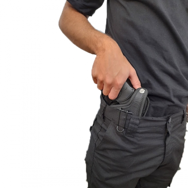 Coldre Saque Rápido Para Revólver Calibre 38 4´´  Em Nylon