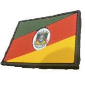 Patch Emborrachado Bandeira Do Rio Grande do Sul-Com Velcro