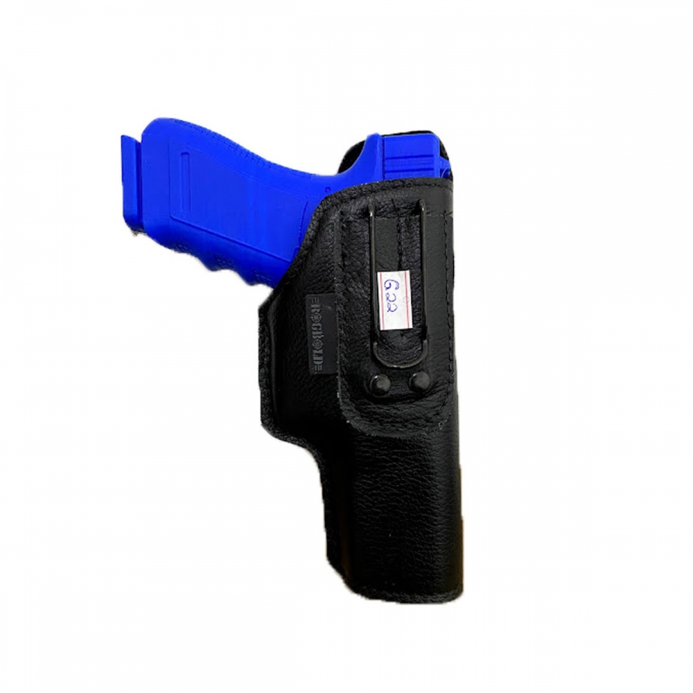 Coldre Velado Saque Rápido Para Glock G22 Couro C/ Neoprene