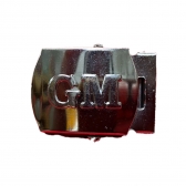 Fivela De Rolete em Metal P/ Cinto Fino- GM Guarda Municipal