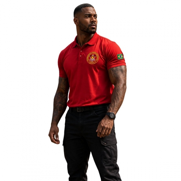 Camiseta Polo Acabamento Premium Com Bordado Bp - Unissex