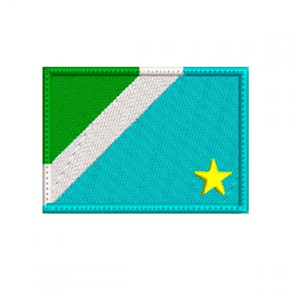 Patch Bordado Bandeira Estados - 7 Cm por 5 Cm