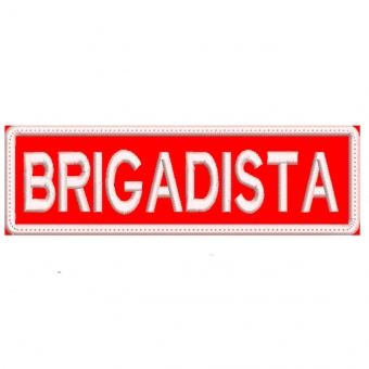 Patch Bordado P/ Bornal Tático 16 Cm por 5 Cm - BRIGADISTA