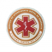 Patch Emborrachado Brasão SAMU - Com Velcro