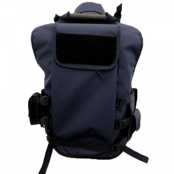 Colete Tático Swat C/porta Camelback Resistente Azul Marinho