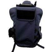 Colete Tático Swat C/porta Camelback Resistente Azul Marinho