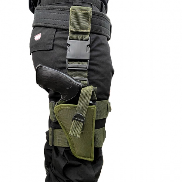 Coldre Robocop Tático De Perna para Revolver Calibre 38