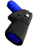 Coldre Velado Saque Rápido Para Glock G22 Couro C/ Neoprene