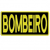 Patch Bordado para Costa de Colete 25 Cm por 10 Cm  BOMBEIRO