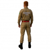 Farda / Uniforme Bombeiro Civil Manga Longa Padrão Eventos