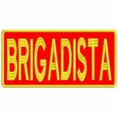 Patch Bordado P/ Costa de Colete 25 Cm por 10 Cm  BRIGADISTA