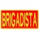 Patch Bordado P/ Costa de Colete 25 Cm por 10 Cm  BRIGADISTA
