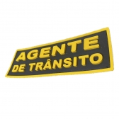 Patch Emborrachado para Bornal Tático AGENTE DE TRANSITO