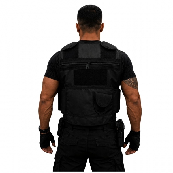 Capa De Colete Tático X-tudo Preto Segurança Airsoft Tatico